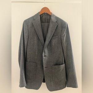 ZARA Slim Fit Gray Suit Made in Italy